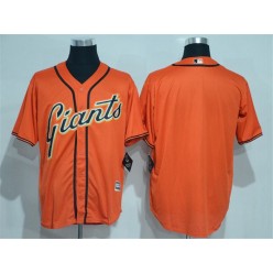 MLB San Francisco Giants Blank Orange New Cool Base Alternate Stitched Men Jersey