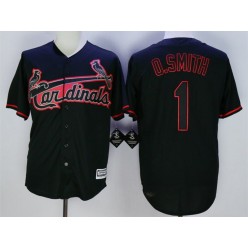 MLB St.Louis Cardinals 1 Black New Cool Base Fashion Men Jersey