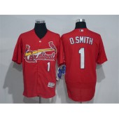 MLB St.Louis Cardinals 1 Ozzie Smith Red 2016 Flexbase Majestic Baseball Men Jersey