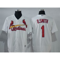 MLB St.Louis Cardinals 1 White New Cool Base Men Jersey