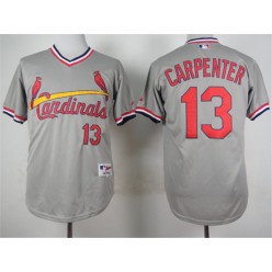 MLB St.Louis Cardinals 13 Matt Carpenter 1978 Gray Pullover Men Jersey