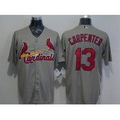 MLB St.Louis Cardinals 13 Matt Carpenter Grey New Cool Base Stitched Men Jersey
