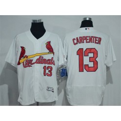 MLB St.Louis Cardinals 13 Matt Carpenter White Flexbase Authentic Collection Stitched Men Jersey