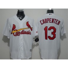 MLB St.Louis Cardinals 13 Matt Carpenter White New Cool Base Men Jersey