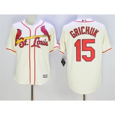 MLB St.Louis Cardinals 15 Randal Grichuk Cream New Cool Base Men Jersey