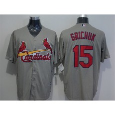 MLB St.Louis Cardinals 15 Randal Grichuk Grey New Cool Base Stitched Men Jersey