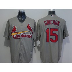 MLB St.Louis Cardinals 15 Randal Grichuk Grey New Cool Base Stitched Men Jersey