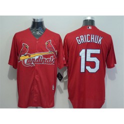 MLB St.Louis Cardinals 15 Randal Grichuk Red New Cool Base Men Jersey