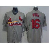 MLB St.Louis Cardinals 16 Kolten Wong Grey New Cool Base Stitched Men Jersey