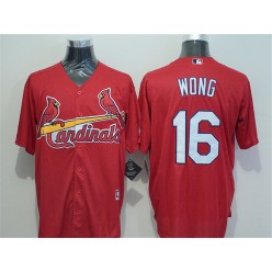 MLB St.Louis Cardinals 16 Kolten Wong Red New Cool Base Men Jersey