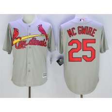MLB St.Louis Cardinals 25 Mark McGwire Grey New Cool Base Stitched Men Jersey