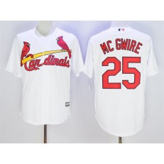 MLB St.Louis Cardinals 25 Mark McGwire White New Cool Base Stitched Men Jersey