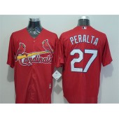MLB St.Louis Cardinals 27 Jhonny Peralta Red New Cool Base Men Jersey