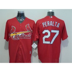 MLB St.Louis Cardinals 27 Jhonny Peralta Red New Cool Base Men Jersey