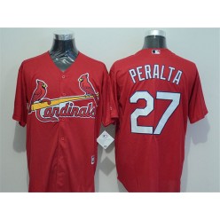 MLB St.Louis Cardinals 27 Jhonny Peralta Red New Cool Base Men Jersey