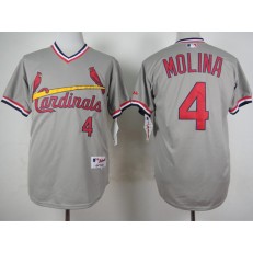 MLB St.Louis Cardinals 4 1978 Gray Pullover Men Jersey