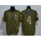 MLB St.Louis Cardinals 4 Green Salute to Service Men Jersey