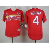 MLB St.Louis Cardinals 4 Red New Cool Base Stitched Men Jersey