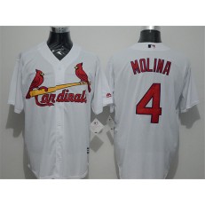 MLB St.Louis Cardinals 4 White New Cool Base Men Jersey