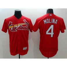 MLB St.Louis Cardinals 4 Yadier Molina Red 2016 Flexbase Men Jersey