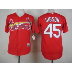 MLB St.Louis Cardinals 45 Bob Gibson Red New Cool Base Stitched Men Jersey