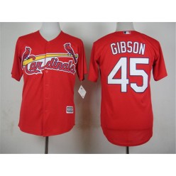 MLB St.Louis Cardinals 45 Bob Gibson Red New Cool Base Stitched Men Jersey