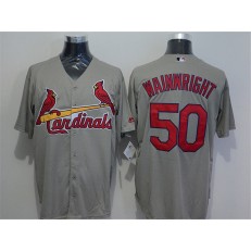 MLB St.Louis Cardinals 50 Adam Wainwright Grey New Cool Base Stitched Men Jersey
