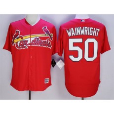 MLB St.Louis Cardinals 50 Adam Wainwright Red New Cool Base Stitched Men Jersey