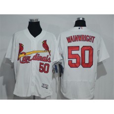 MLB St.Louis Cardinals 50 Adam Wainwright White Flexbase Authentic Collection Stitched Men Jersey