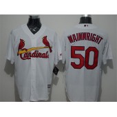 MLB St.Louis Cardinals 50 Adam Wainwright White New Cool Base Men Jersey