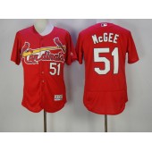 MLB St.Louis Cardinals 51 Willie McGee Red Flexbase Authentic Collection Stitched Men Jersey