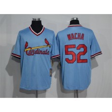 MLB St.Louis Cardinals 52 Michael Wacha Light Blue Majestic Cool Base Cooperstown Collection Player Men Jersey