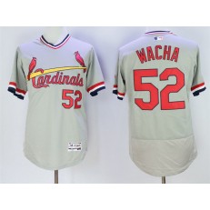 MLB St.Louis Cardinals 52 Michael Wacha Retired Gray Pullover 2016 Flexbase Majestic Baseball Men Jersey