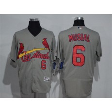 MLB St.Louis Cardinals 6 Gray Road 2016 Flexbase Majestic Baseball Men Jersey
