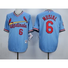 MLB St.Louis Cardinals 6 Stan Musial Blue 1982 Turn Back The Clock Men Jersey