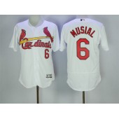 MLB St.Louis Cardinals 6 Stan Musial White Flexbase Authentic Collection Stitched Men Jersey
