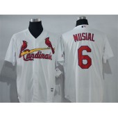 MLB St.Louis Cardinals 6 Stan Musial White New Cool Base Men Jersey