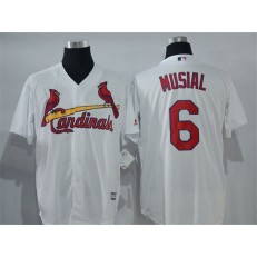 MLB St.Louis Cardinals 6 Stan Musial White New Cool Base Men Jersey