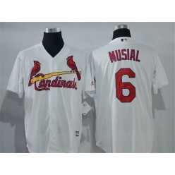 MLB St.Louis Cardinals 6 Stan Musial White New Cool Base Men Jersey