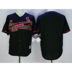 MLB St.Louis Cardinals Blank Black New Cool Base Fashion Men Jersey