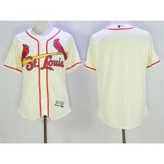 MLB St.Louis Cardinals Blank Cream Flexbase Authentic Collection Stitched Men Jersey