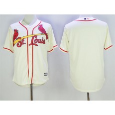 MLB St.Louis Cardinals Blank Cream New Cool Base Men Jersey