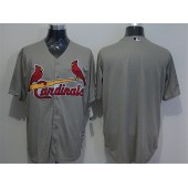 MLB St.Louis Cardinals Blank Grey New Cool Base Stitched Men Jersey