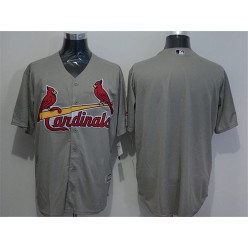 MLB St.Louis Cardinals Blank Grey New Cool Base Stitched Men Jersey