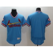 MLB St.Louis Cardinals Blank Light Blue Pullover 2016 Flexbase Majestic Baseball Men Jersey