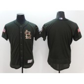 MLB St.Louis Cardinals Blank Retired Green Salute to Service 2016 Flexbase Majestic Baseball Men Jersey