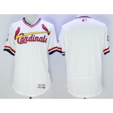 MLB St.Louis Cardinals Blank Retired White Pullover 2016 Flexbase Majestic Baseball Men Jersey