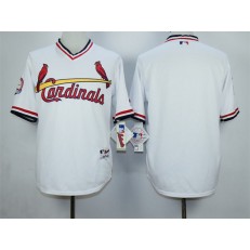 MLB St.Louis Cardinals Blank White 1982 Turn Back The Clock Men Jersey