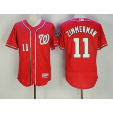MLB Washington Nationals 11 Ryan Zimmerman Red 2016 Flexbase Majestic Baseball Men Jersey