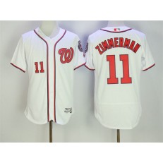 MLB Washington Nationals 11 Ryan Zimmerman White Home 2016 Flexbase Majestic Baseball Men Jersey